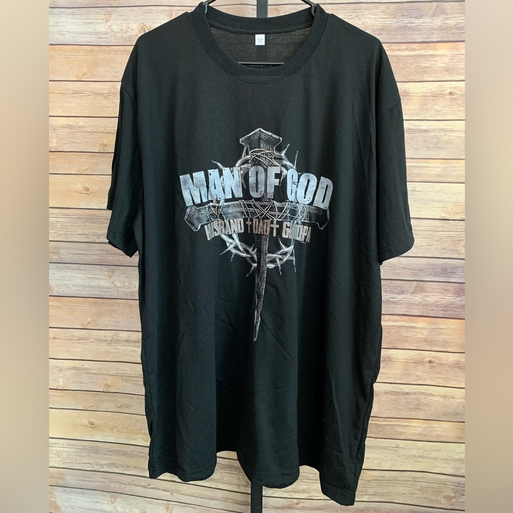 Men’s Black Graphic T-Shirt - Size 3XL
